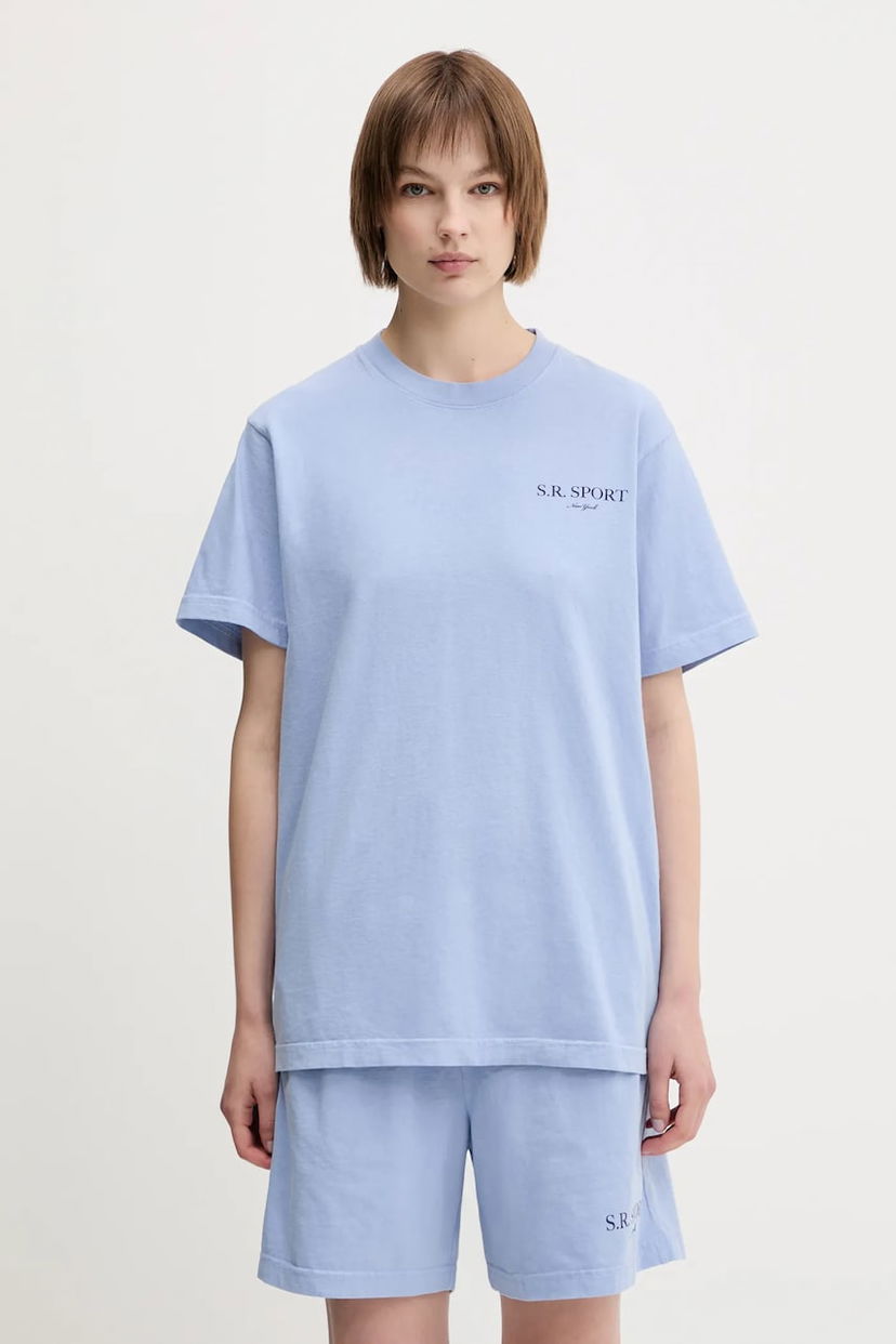 Majica Sporty & Rich Sporty & Rich Wimbledon T-Shirt and Shorts Set Modra | TO043612201BL59