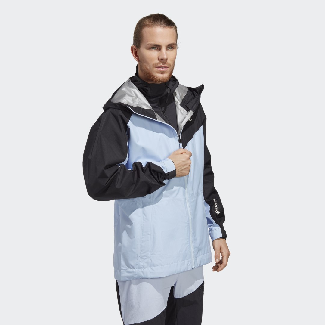 Vetrovka adidas Performance TERREX XPERIOR GORE-TEX PACLITE RAIN JACKET Modra | HU1115, 0