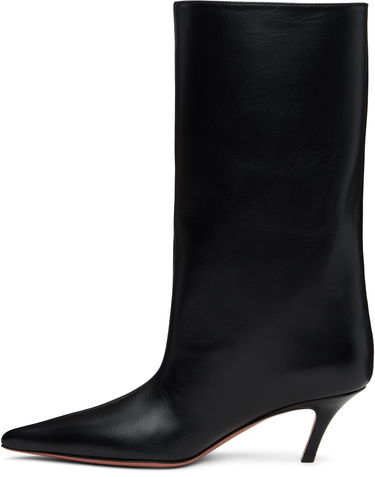 Nega čevljev Amina Muaddi Amina Muaddi Fiona 60 Kitten Heel Boots Črna | FIONA BOOT NAPPA, 2
