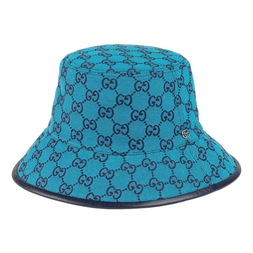 Klobuk Gucci Reversible GG Monogram Bucket Hat Modra | 656573-3HAD0-4268