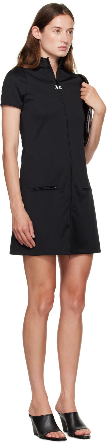Obleke Courrèges Courrèges Interlock Tracksuit Minidress Rjava | 325JRO686JS0250, 4