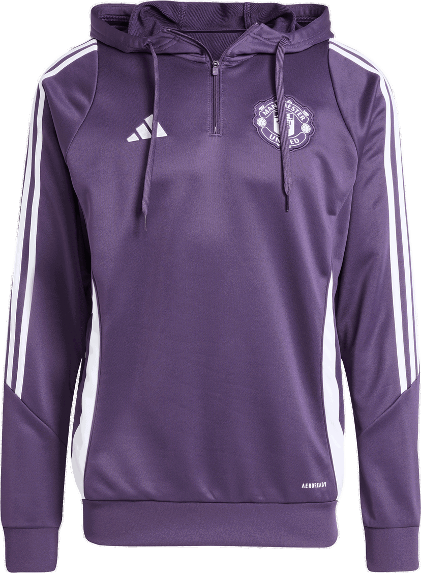 Pulover adidas Originals Manchester United Training Hoodie Lila | jp3242
