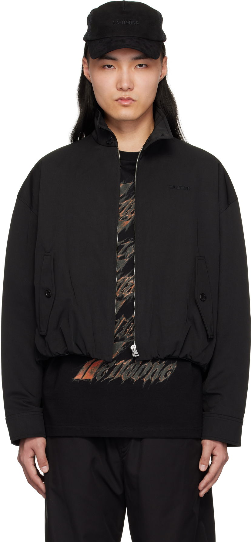Bomber jakna We11done We11done Harrington Jacket Črna | WD-JP0-25-003-U-BK