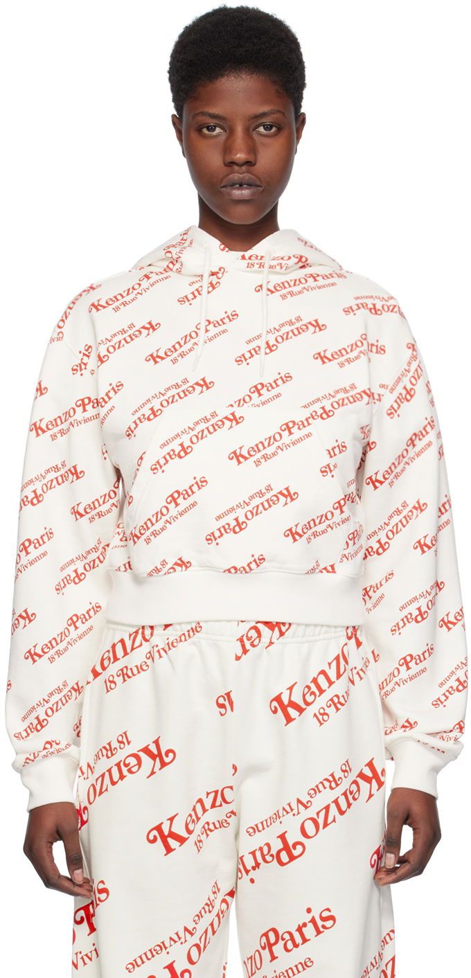 Pulover KENZO Off-White Paris Verdy Edition Hoodie Bela | FE52SW1234MI