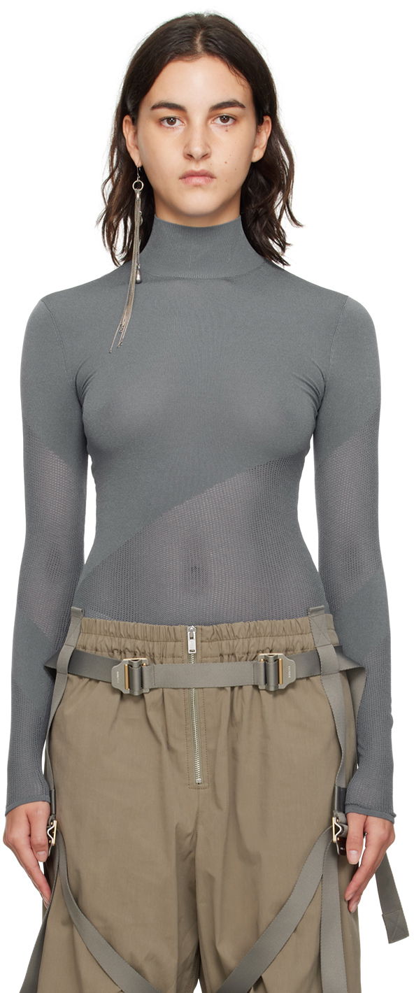 Bodi Dion Lee Dion Lee Helix Mock Neck Top Siva | C7229F23