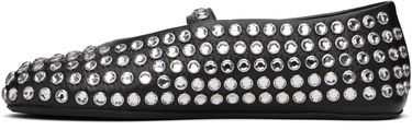 Oblačila Alaïa ALAÏA Lambskin Ballerina Flats with Strass Črna | AA3A029CK116, 2