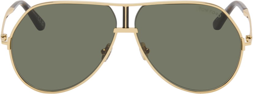Sončna očala Tom Ford Tom Ford Rickie-02 Aviator Sunglasses Rumena | FT1281_6330N