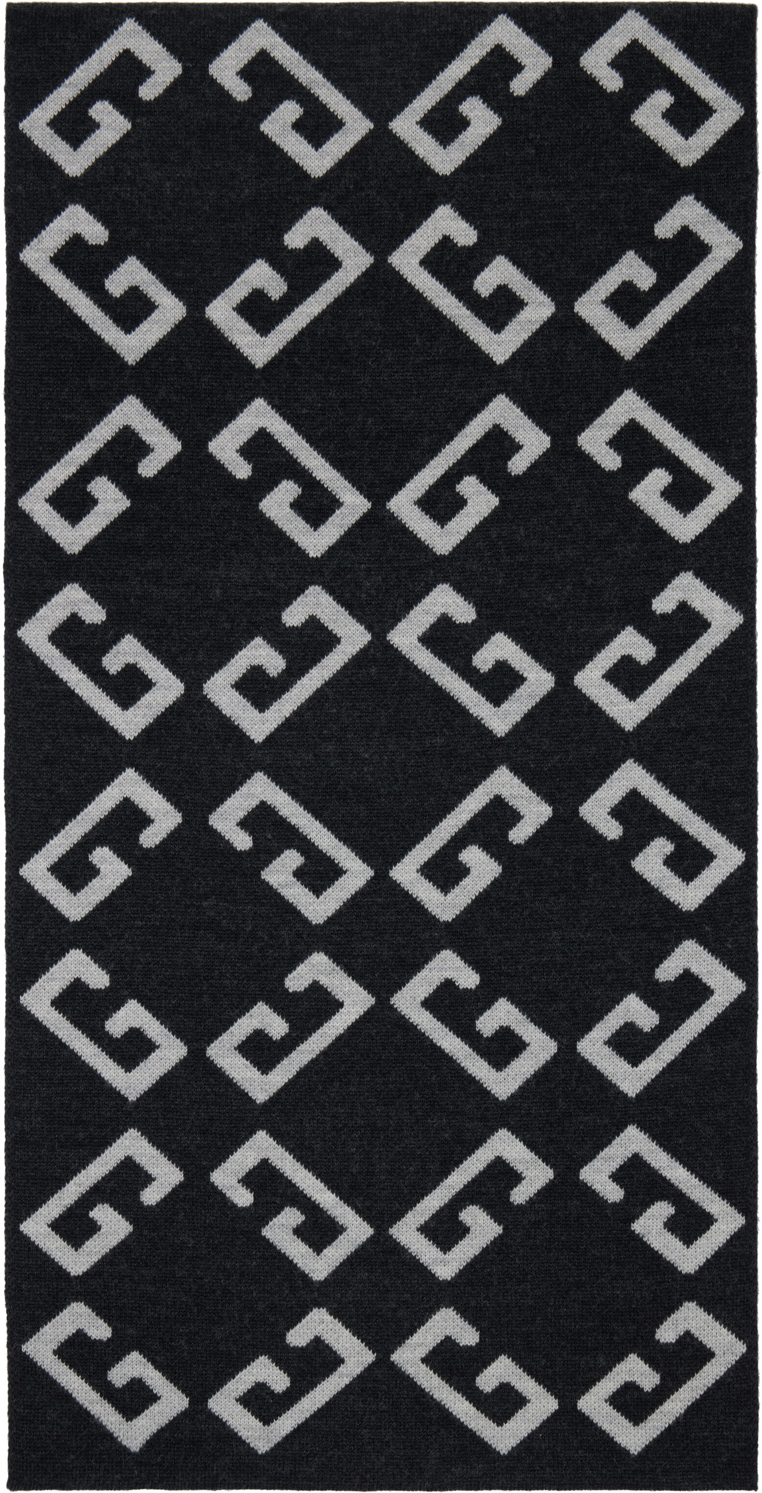 Šala Givenchy Givenchy Double-Faced Monogram Scarf Črna | 710003942001-U7929, 0
