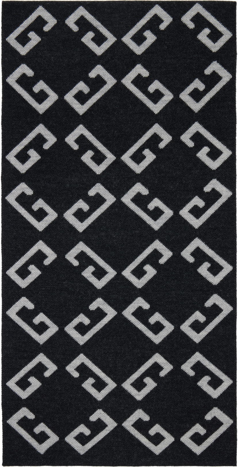 Šala Givenchy Givenchy Double-Faced Monogram Scarf Črna | 710003942001-U7929