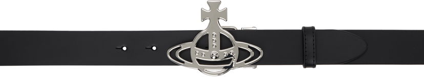 Pasovi Vivienne Westwood Vivienne Westwood Line Orb Buckle Belt Črna | 82010071U-L009X-