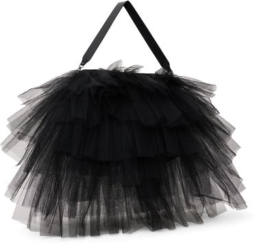 Torbica Simone Rocha Simone Rocha Oversized Frilly Tutu Bag Črna | BAG182-M 0035, 2