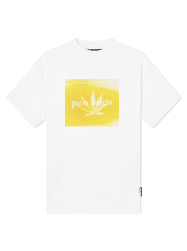 Majica Palm Angels Leaf Logo Tee Bela | PMAA001S22JER0050118