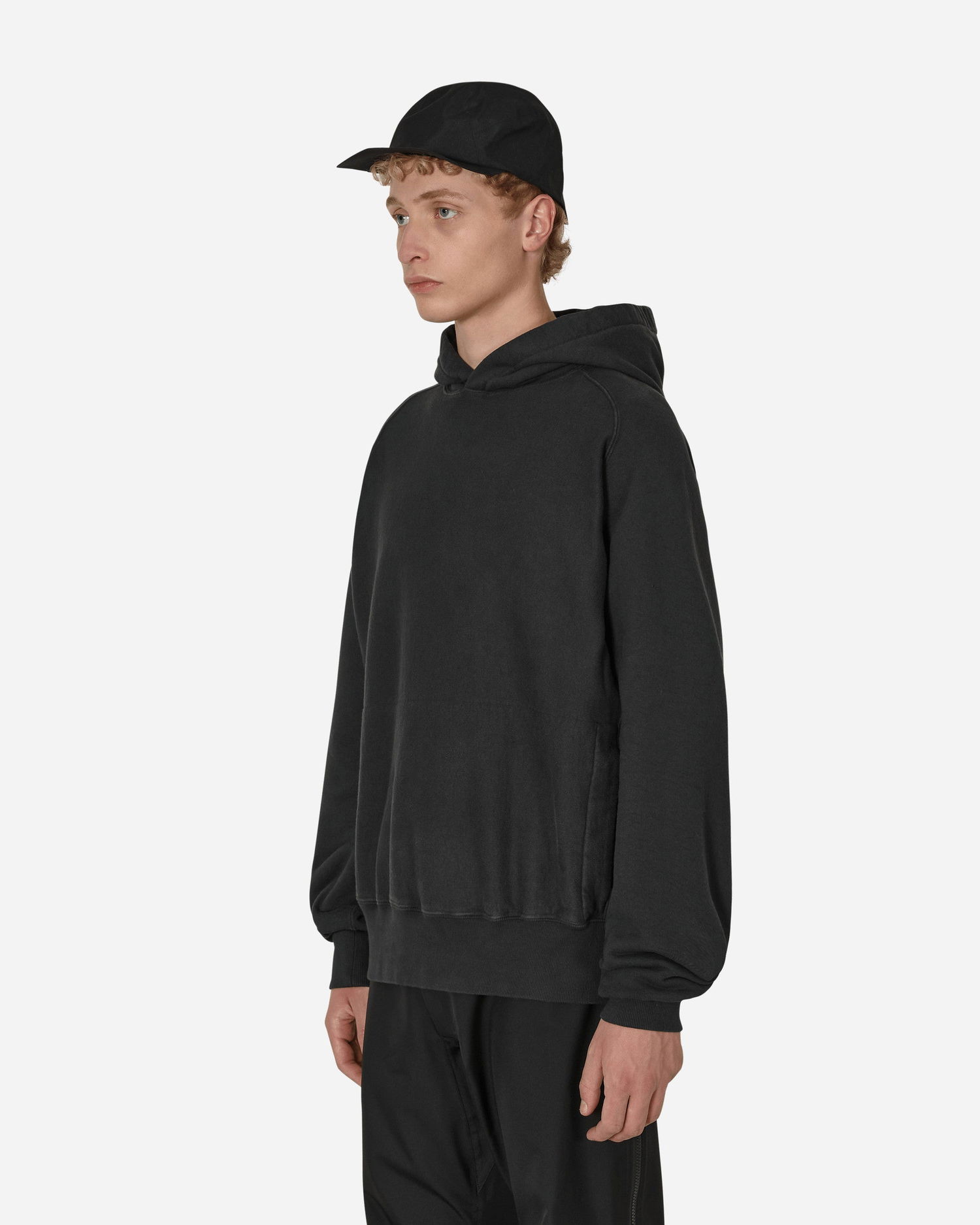 Pulover GR10K Compass Raglan Unbrushed Hoodie Črna | AW22GR6A4FJ OB, 1