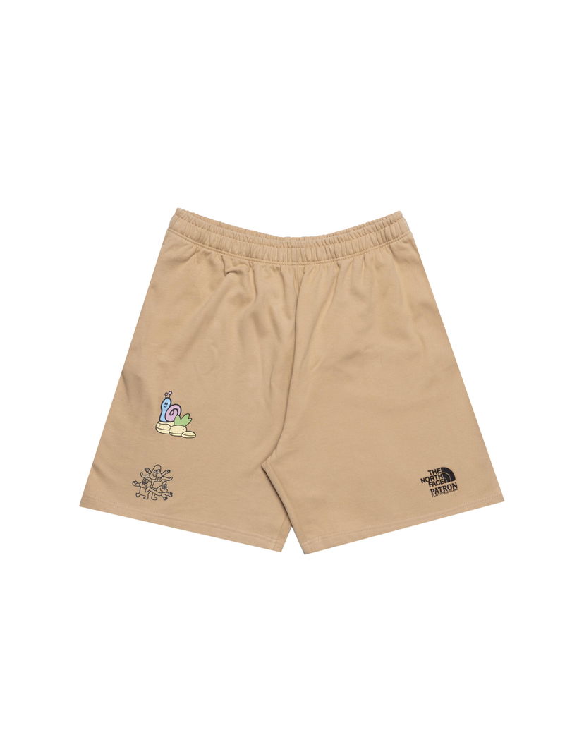 Kratke hlače The North Face The North Face x Patron Plasticfree Peaks Relaxed Short 'Mountain Cleanup' Bež | NF0A8C2XLK51