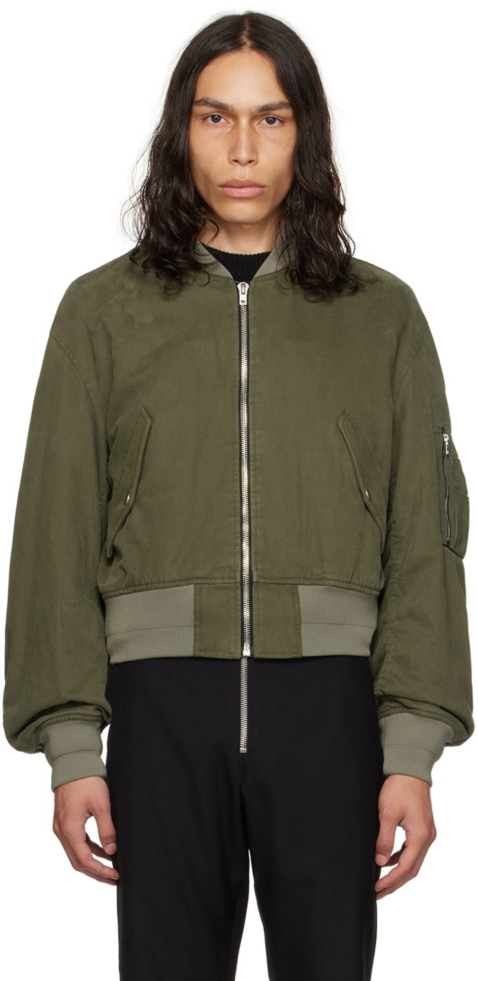 Bomber jakna We11done We11done Dropped Shoulder Bomber Jacket Zelena | WD-JP3-23-014-U-KK