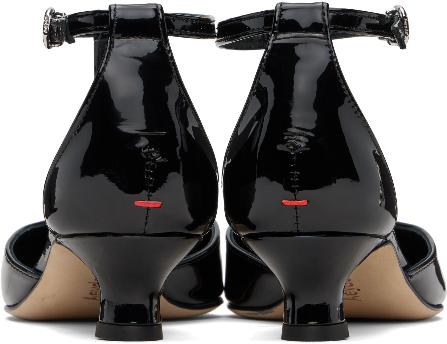 Modni dodatki Aeyde Aeyde Liz T-Bar Kitten Heels Črna | A11-PU0596005001-225, 1