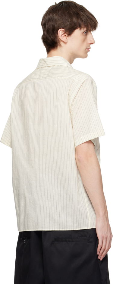 Srajce Maison Margiela Maison Margiela Pinstriped Camp Collar Shirt Bež | S50DR0009 M35276, 2