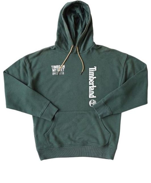 Pulover Timberland Logo Hoodie Zelena | A28MPE20