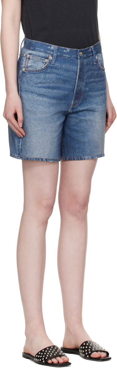 Kratke hlače rag & bone Rag & Bone Miramar Terry Kaia Shorts Modra | WCW25S90008200, 4