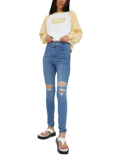 Kavbojke Levi's Mile High Super Skinny Jeans Modra | 22791.0233