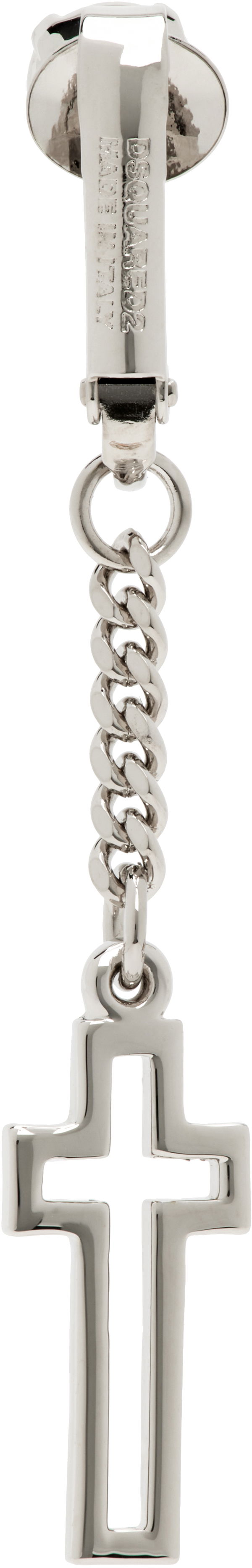 Uhani DSQUARED2 Dsquared2 Clip-On Cross Earring Kovinski | ERM0064_37201104_F124, 0