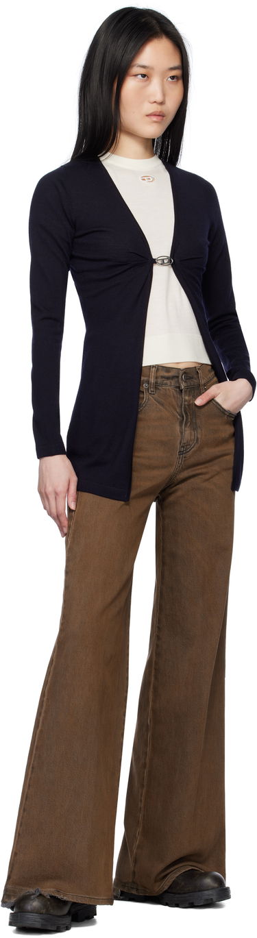 Pleteni pulover Diesel Diesel M-Pierry-Long Knit Cardigan Mornarica | A17452 0JQAB, 3