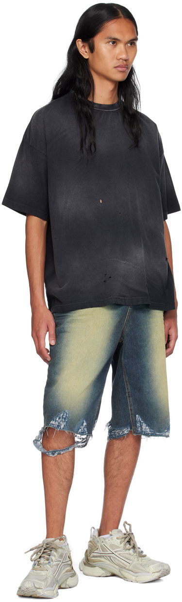 Majica We11done Distressed T-Shirt Črna | WD-TT2-24-742-U-BK, 3