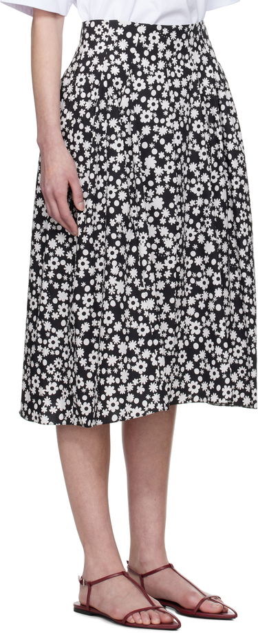 Krila Marni Marni Pop Fields Pleated Midi Skirt Črna | GOMA0703S0 UTC463, 1
