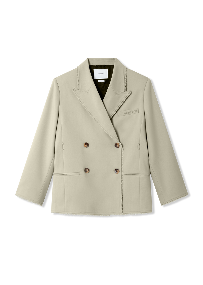 Jakna AXEL ARIGATO Thea Frayed Double-Breasted Blazer Bež | A3305001