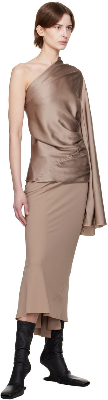 Krila Rick Owens Rick Owens Hollywood Calf Bias Maxi Skirt Bež | RP01E7334 CC, 3