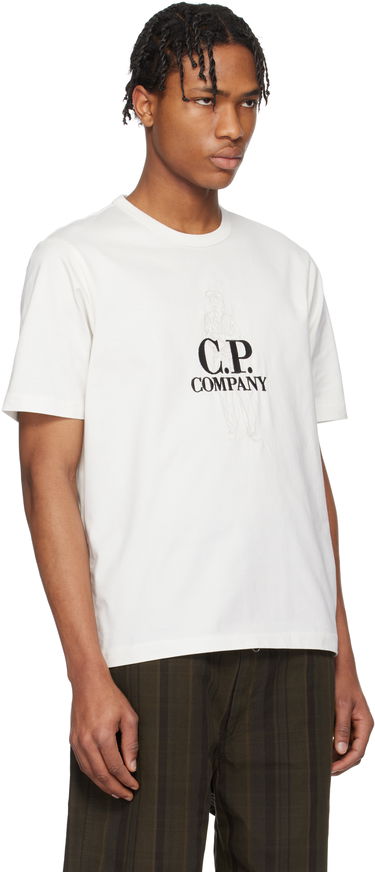 Majica C.P. Company C.P. Company Mercerized Jersey Twisted British Sailor T-Shirt Bela | 18CMTS106A-110301W, 1