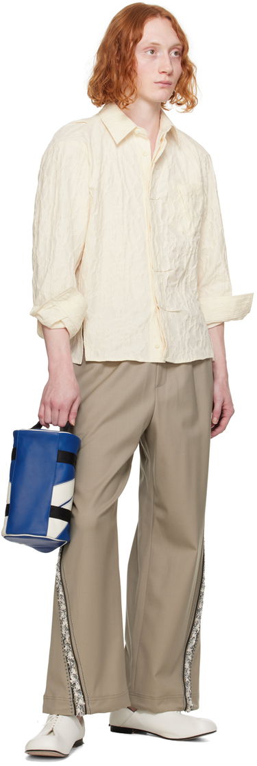 Srajce ADER ERROR Textured Button-Up Shirt Bež | BN01SSSH0102IV, 3