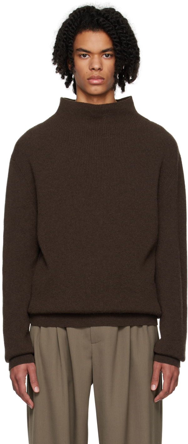 Pleteni pulover The Row Knit Turtleneck Sweater Rjava | 52-F377, 0