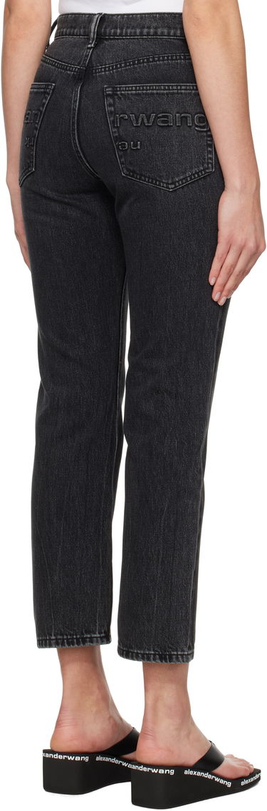 Kavbojke Alexander Wang OG High-Rise Stovepipe Jeans Črna | 4DC1254607, 2