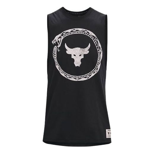 Majica brez rokavov Under Armour Project Rock Graphic Training Tank Črna | 1361722-001