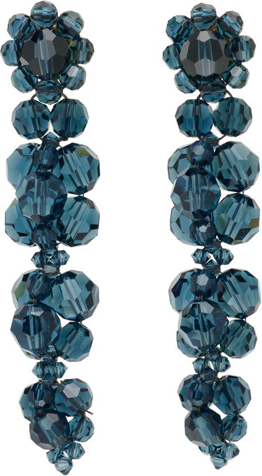 Uhani Simone Rocha Simone Rocha Cluster Drip Crystal Earrings Modra | ERG546 0903, 0