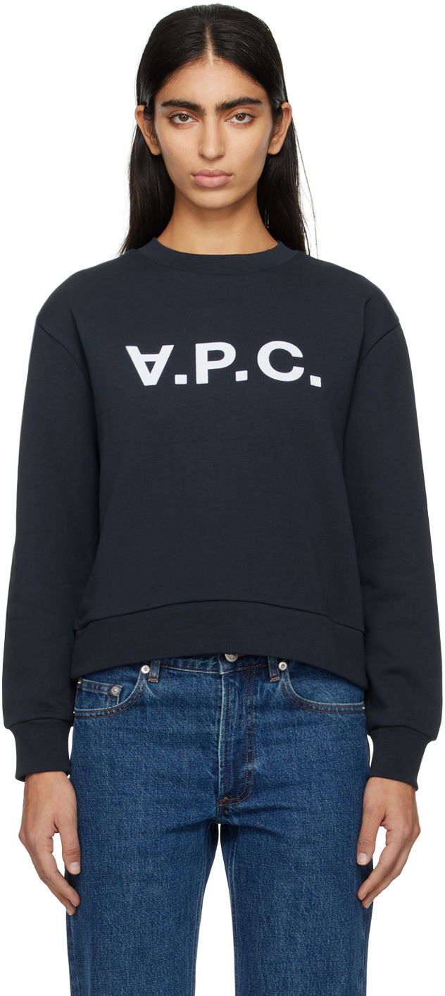 Pulover A.P.C. Elisa Sweatshirt Mornarica | COFDX-F27820