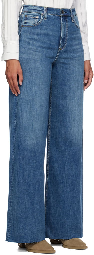 Kavbojke rag & bone Rag & Bone Flexi Sofie Wide-Leg Jeans Modra | WDD24F2952FUWI, 1