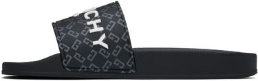Superge in čevlji Givenchy Monogram Pool Slides Črna | BH301TH1UC001, 2