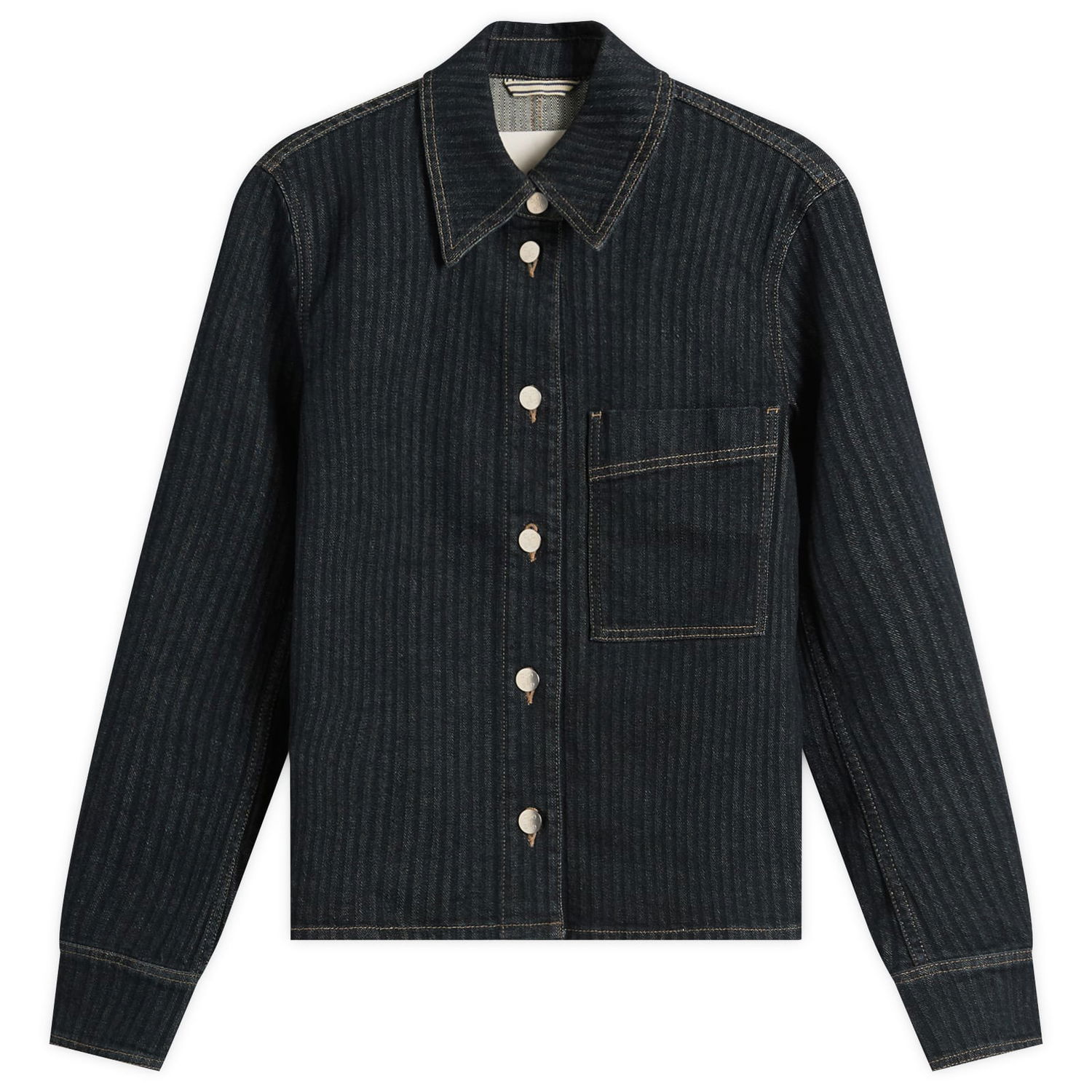 Jakna CLOSED Striped Denim Jacket, Size Large Črna | C97352-02T-2H-DBL, 0