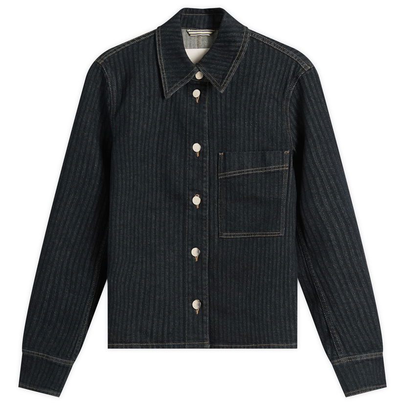 Jakna CLOSED Striped Denim Jacket, Size Large Črna | C97352-02T-2H-DBL
