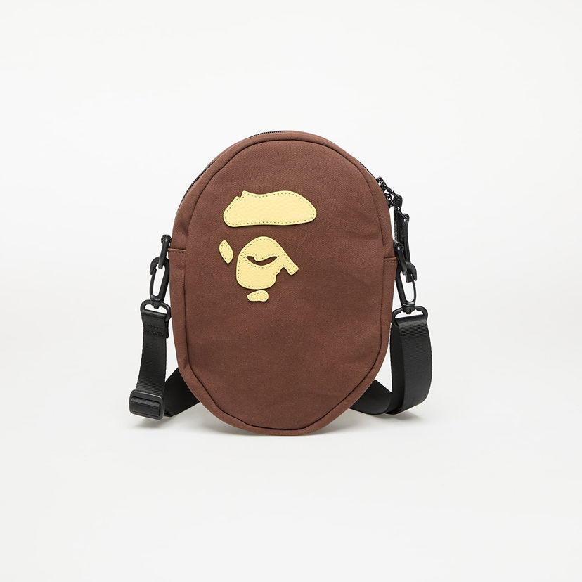 Torba za čez ramo BAPE A BATHING APE Ape Head Shoulder Bag Rjava | 001SGL301002MBRW