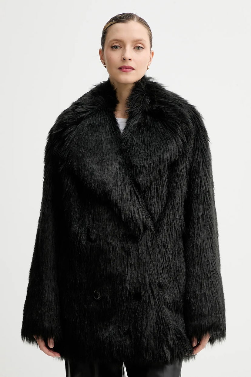 Plašči STAND STUDIO Faux Fur Coat Katalina Črna | 66545.9393