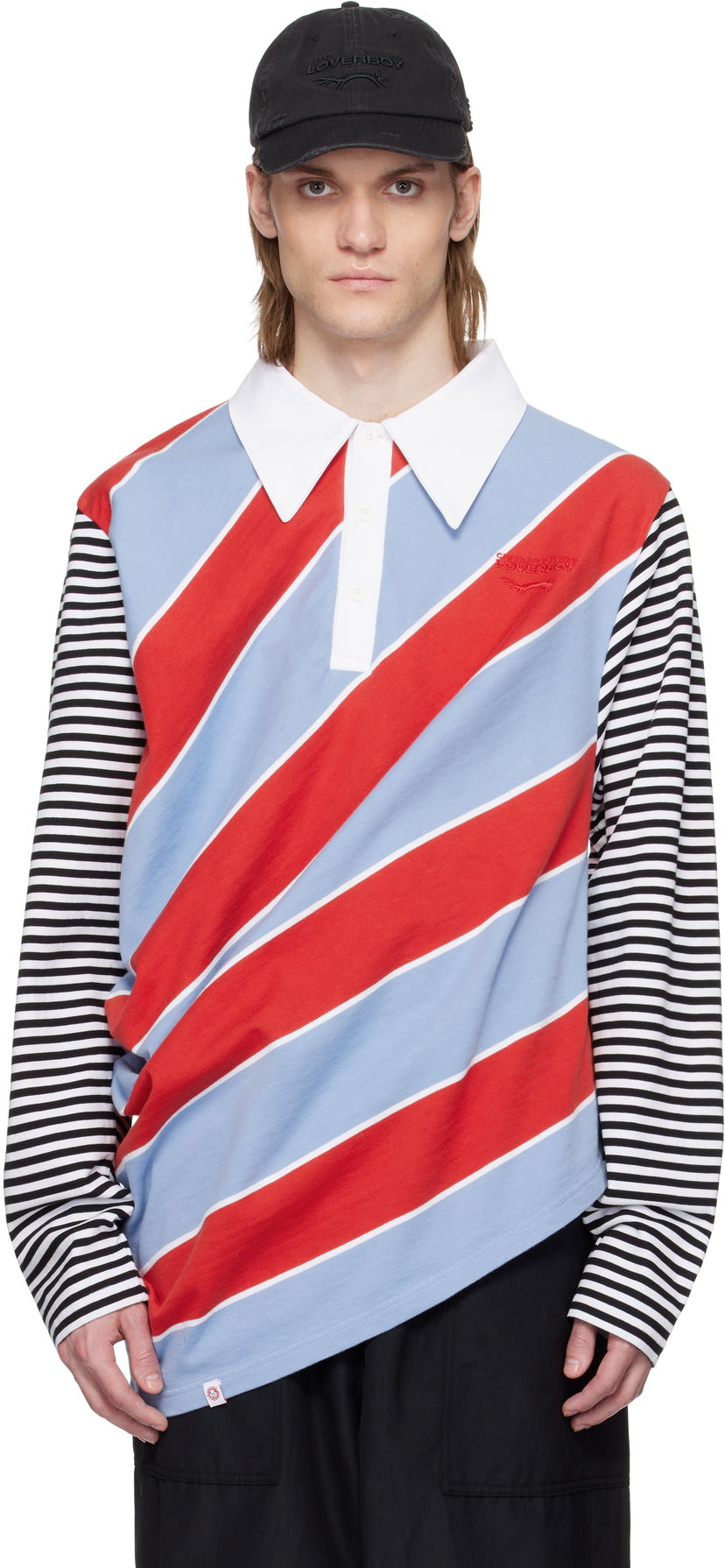 Polo majica Charles Jeffrey Loverboy Charles Jeffrey LOVERBOY Topsy Turvy Rugby Polo Večbarvna | 54101201