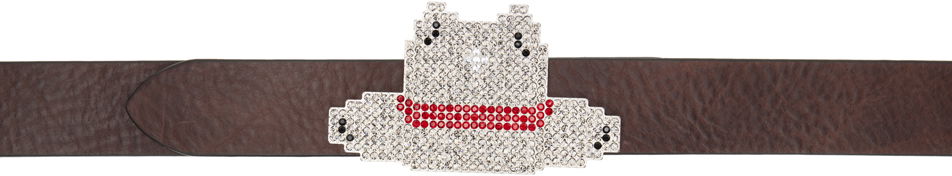 Pasovi Maison Margiela Maison Margiela Crystal Cowboy Belt Rjava | SM2TP0002 SV0266, 0