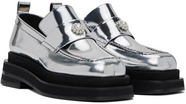Modni dodatki Simone Rocha Simone Rocha Heart Toe Platform Loafers Kovinski | LOF1D 0791, 3