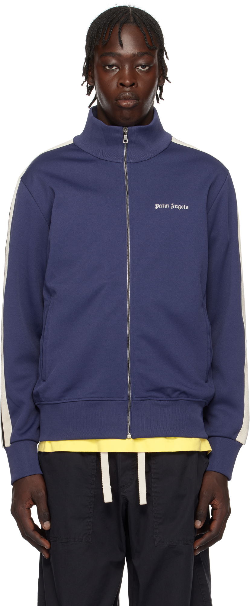 Vetrovka Palm Angels Classic Logo Track Jacket Mornarica | PMBD058C99FAB0024603