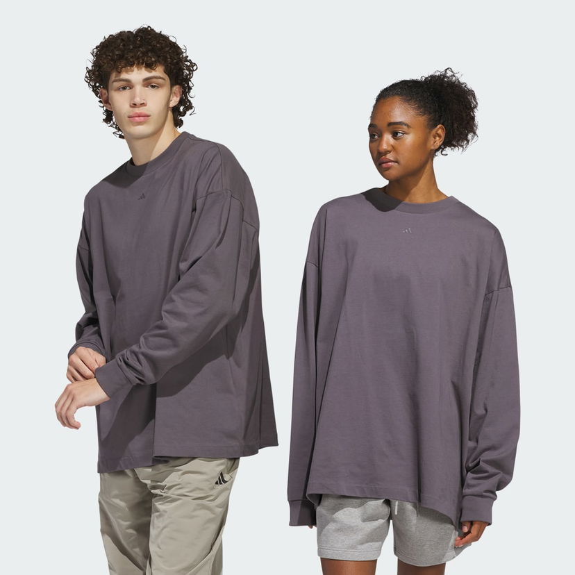 Majica adidas Performance Basketball Long Sleeve T-Shirt Lila | JC7835