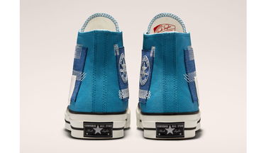 Superge in čevlji Converse Chuck 70 High Patchwork Modra | A00733C, 4