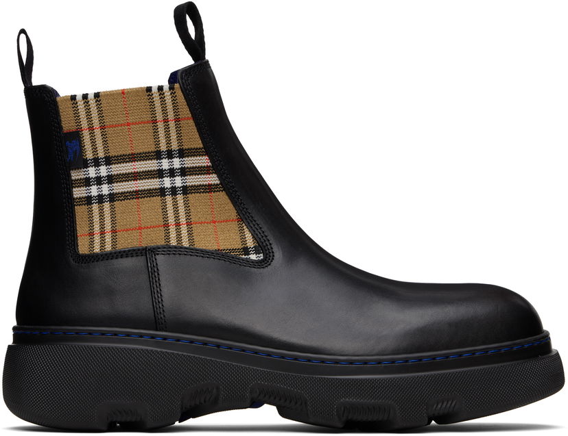 Superge in čevlji Burberry Burberry Creeper Low Chelsea Boots Črna | 8105183